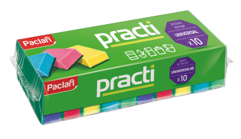 Paclan Practi Gąbki do naczyń 10 sztuk